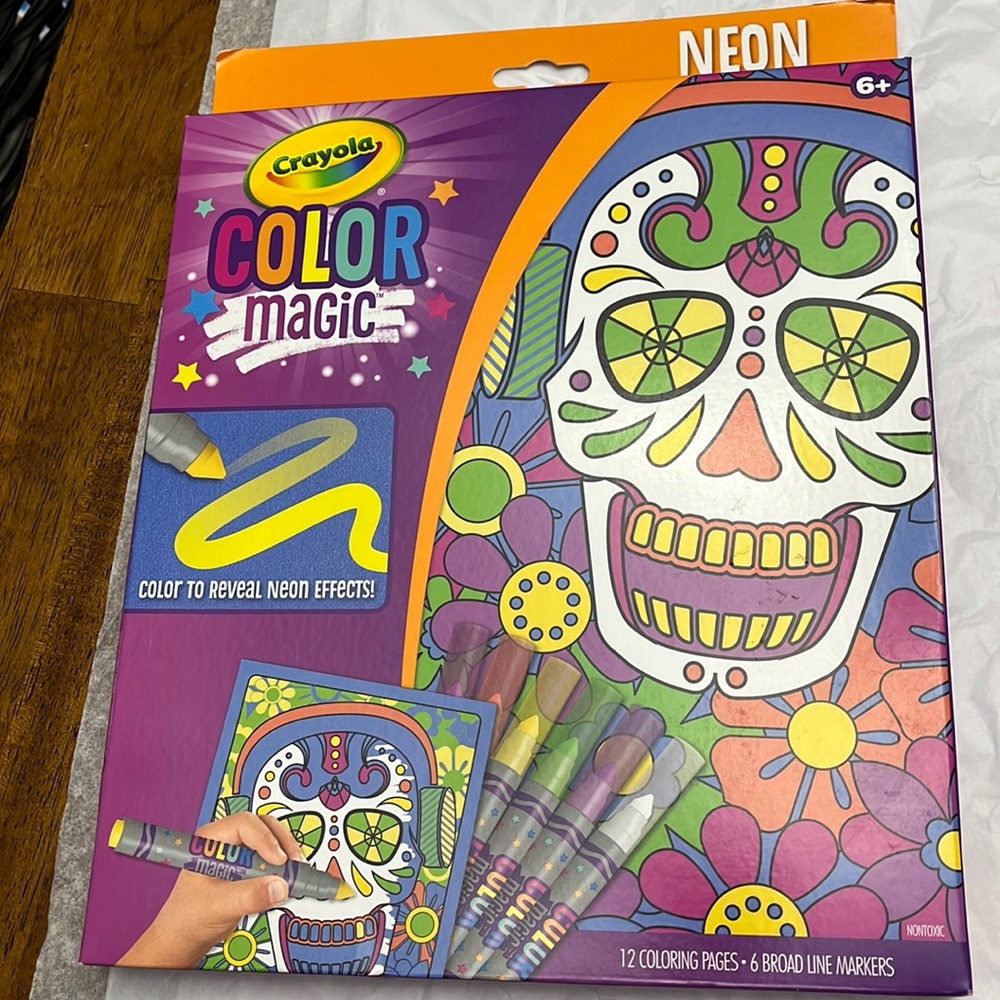New! Color Magic Neon Set! Sugar skulls, Halloween